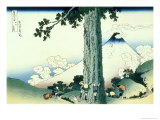 36 Views of Mount Fuji, no. 16: Mishima Pass in Kai Province reproduction procédé giclée par Katsushika Hokusai