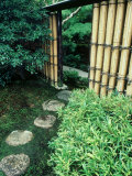 Stepping Stones, Shinshin-An, Kyoto, Japan Photographic Print