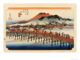 The 53 Stations of the Tokaido, The End: Sanjo O-Hashi, Kyoto Giclee Print by Ando Hiroshige
