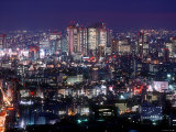 Night View of Shinjuku Photographic Print