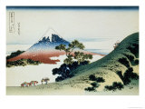 36 Views of Mount Fuji, no. 9: Inume Pass in the Kai Province reproduction procédé giclée par Katsushika Hokusai
