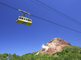 Mt. Showa Shinzan and Cable Car Photographic Print