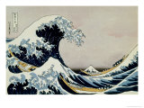 36 Views of Mount Fuji, no. 1: The Great Wave off Kanagawa Giclée-Druck von Katsushika Hokusai
