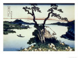 36 Views of Mount Fuji, no. 17: Lake Suwa in the Shinano Province Reproduction procédé giclée par Katsushika Hokusai