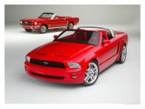 Ford Mustang Convertibles Lámina giclée Ford Mustang Convertibles Lámina giclée