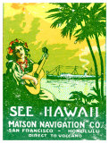 See Hawaii, Matson Navigation Giclee Print