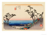 The 53 Stations of the Tokaido, Station 32: Shirasuka-juku, Shizuoka Prefecture Lámina giclée por Ando Hiroshige
