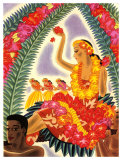 Hula and Lei Giclee Print by Frank Mcintosh