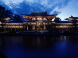 Evening View of Houou-Do Pavillion of Byodo-In Temple, Uji, Kyoto, Japan Photographic Print