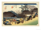 The 53 Stations of the Tokaido, Station 53: Otsu-juku, Shiga Prefecture Lámina giclée por Ando Hiroshige