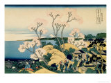 36 Views of Mount Fuji, no. 39: Tokaido Shinagawa reproduction procédé giclée par Katsushika Hokusai