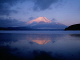 Mt. Fuji and Lake Yamanaka at Dawn Photographic Print