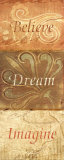 Believe, Dream, Imagine Art by Benny Diaz