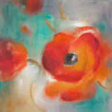 Scarlet Poppies in Bloom II Affiche par Lanie Loreth