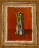 Asparagus on Orange Posters by Lanie Loreth