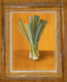 Leeks on Gold Poster by Lanie Loreth