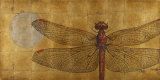 Dragonfly on Gold Affiche par Patricia Quintero-Pinto