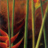 Heliconias en Naranja I Posters par Patricia Quintero-Pinto