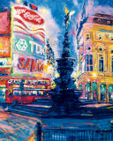 Piccadilly Circus, London Art by Roy Avis