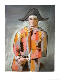 Arlequin, Les Mains Croisee, 1923 Poster par Pablo Picasso