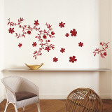 Fleurs Rouge - Duvar Çıkartması Fleurs Rouge - Duvar Çıkartması
