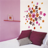 Fleurs Pop Autocollant mural