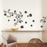 Fleurs Noir wandtattoos