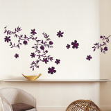 Fleurs Purple Wall Decal