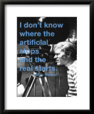 The artificial and the real Posters par Billy Name