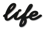 Life Wood Sign