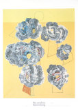 Fleurs sur Fond Jaune Kunstdrucke von Max Ernst