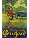 Cycles Peugeot Reproduction procédé giclée par Almery Lobel-riche