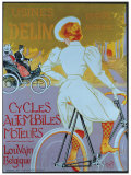 Cycles Delin reproduction procédé giclée par Georges Gaudy