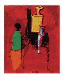 Juggler with Horse Collectable Print par Marino Marini