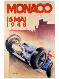 Grand Prix de Monaco, 1948 Giclee Print by George Mattei Grand Prix de Monaco, 1948 Giclee Print by George Mattei