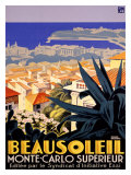 Beausoleil reproduction procédé giclée par Roger Broders