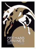 Meehans Leaping Hound Dog Circus Giclee Print by Alfonso Iannelli