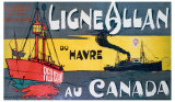 Ligne Allan Canada reproduction procédé giclée par Norman Wilkinson