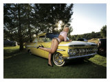 50's Pin-Up Girl Giclée-tryk af David Perry 50's Pin-Up Girl Giclée-tryk af David Perry