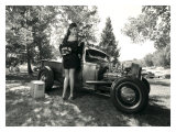 Hot Rod Pin-Up Girl reproduction procédé giclée par David Perry