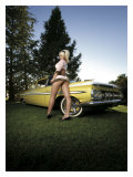 50's Pin-Up Girl Giclee Print by David Perry