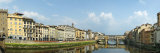 Buildings at the Riverside, Ponto Vecchio, Ponte Santa Trinita Bridge, Florence, Tuscany, Italy Photographic Print by Panoramic Images 