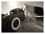 Hot Rod Pin-Up Girl Giclee Print by David Perry