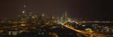 Buildings Lit Up at Night, Chicago, Illinois, USA Photographic Print by Panoramic Images 