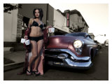 50's Pin-Up Girl Giclee Print by David Perry