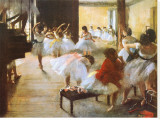 Ecole De Danse Reproducción en lienzo de la lámina por Edgar Degas Ecole De Danse Reproducción en lienzo de la lámina por Edgar Degas