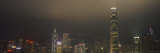 Buildings Lit Up at Night, International Finance Centre, Hong Kong, China Lámina fotográfica por Panoramic Images Buildings Lit Up at Night, International Finance Centre, Hong Kong, China Lámina fotográfica por Panoramic Images