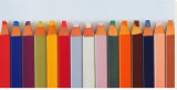 Colored Pencils Stretched Canvas Print