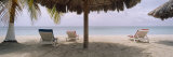 Lounge Chairs on 7-Mile Beach, Negril, Jamaica Fotografie-Druck von Panoramic Images 