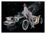 Cosmic Pin-Up Girl Lámina giclée por David Perry Cosmic Pin-Up Girl Lámina giclée por David Perry